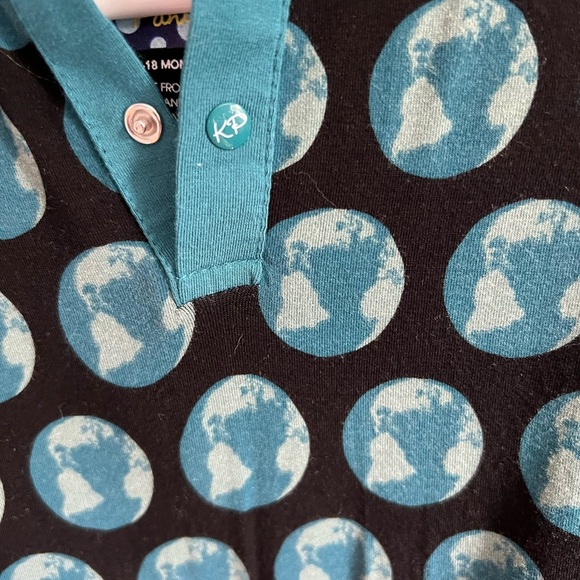 KicKee Pants Polo Romper - Midnight Environment Protect - Picture 2 of 9